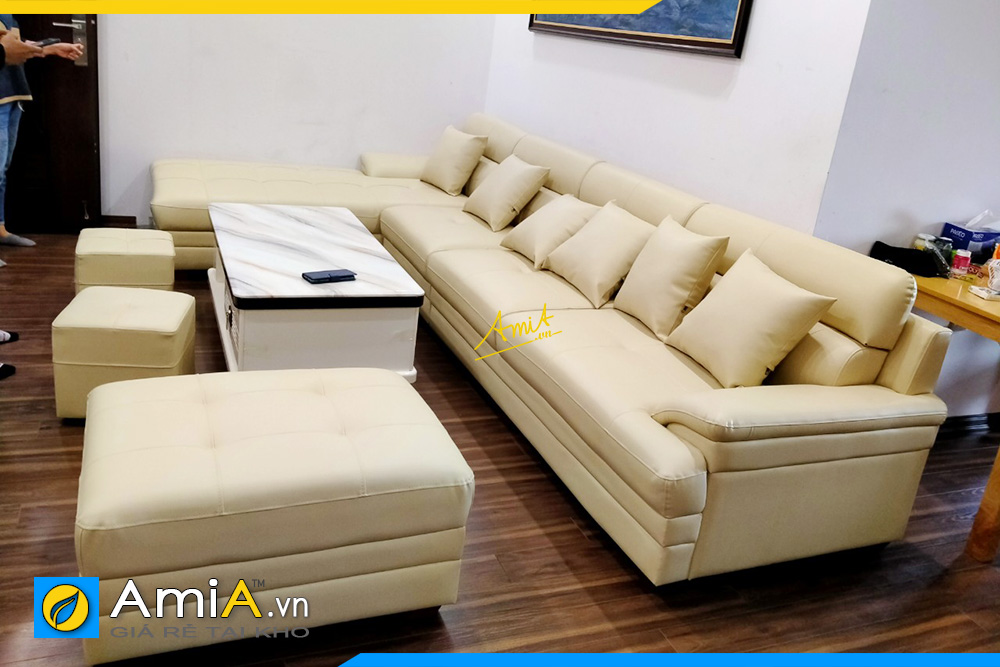 sofa góc cỡ lớn phòng khách AmiA324