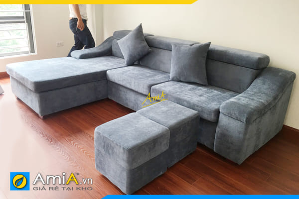 ghế sofa góc nỉ vải đẹp giá rẻ AmiA206