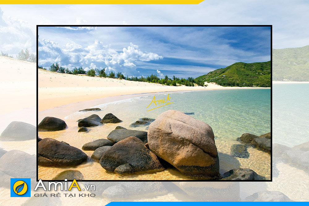 Hình ảnh Tranh phong cảnh bãi biển Côn Đảo đẹp treo tường