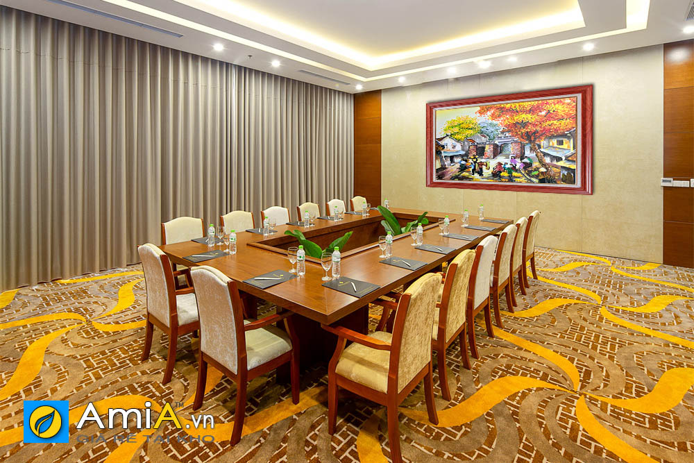 Hình ảnh Tranh treo phòng họp cho khách sạn chủ đề phố cổ Hà Nội