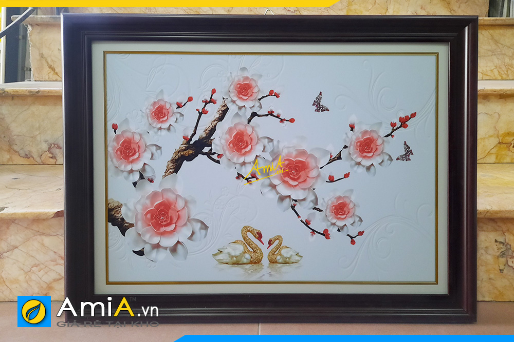 Hình ảnh Tranh treo tường hoa đẹp cho khách sạn nhà nghỉ AmiA NN10