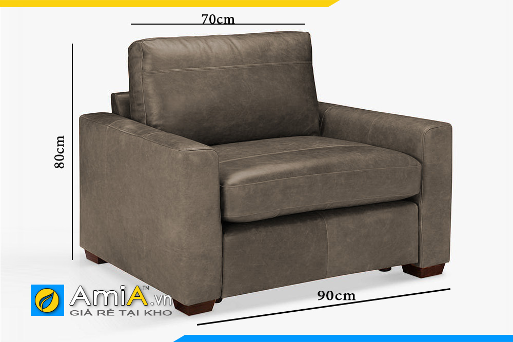 Kích thước ghế sofa da đơn