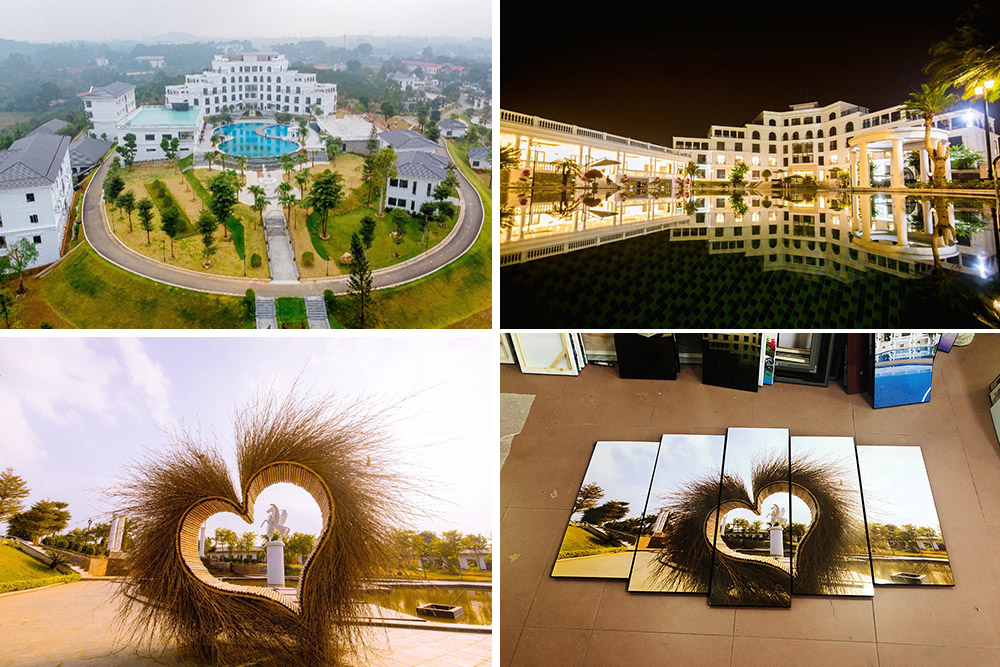 Hình ảnh Tranh treo dự án khách sạn nghỉ dưỡng resort tại Hà Nội