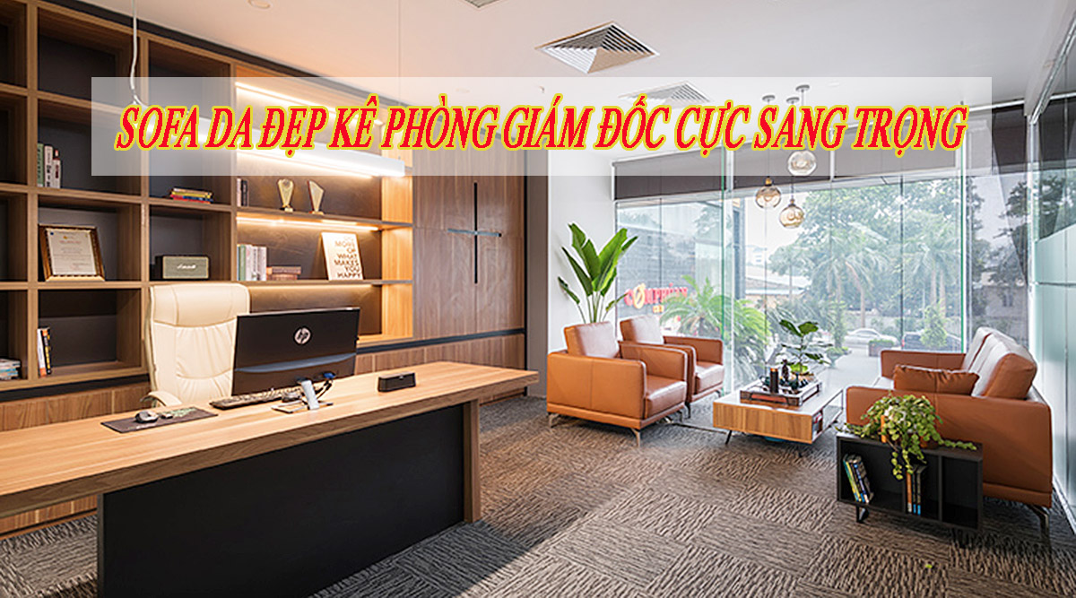 Sofa da đẹp cho phòng giám đốc