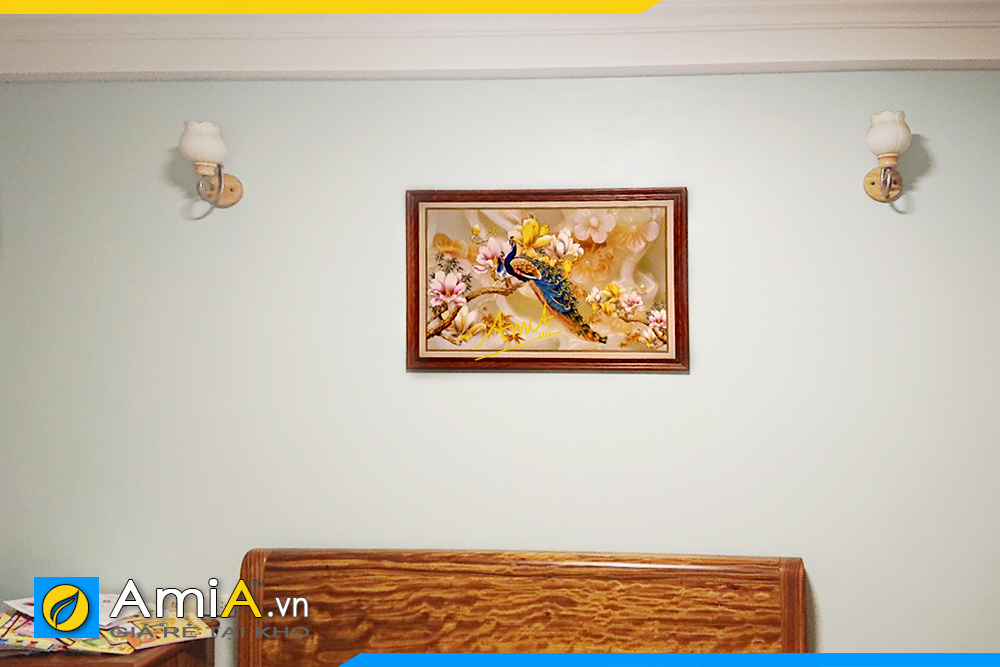 Hình ảnh Tranh treo tường phòng ngủ phu thê viên mãn đẹp ý nghĩa AmiA 1414