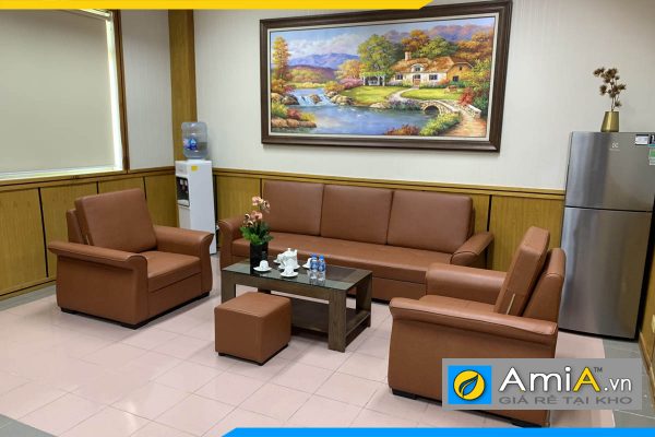 Ghế sofa da AmiA509 theo bộ nhiều chi tiết bán chạy