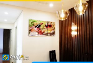 Hình ảnh Bộ tranh rượu vang và thực phẩm trang trí bàn ăn AmiA SHUT29070730