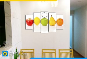 Hình ảnh Bộ tranh trái cây treo tường bàn ăn phòng ăn trang trí đẹp AmiA 148