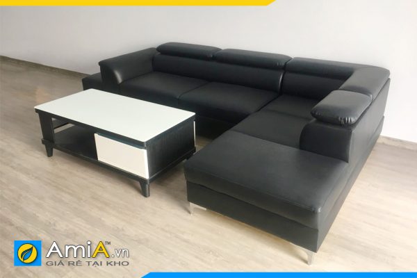 Ghế sofa da đẹp hiện đại phòng khách AmiA 20135