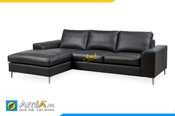 Ghế sofa da đẹp góc chữ L AmiA 20131