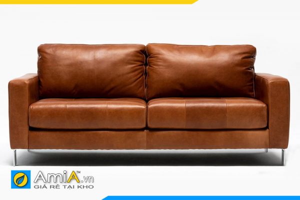 Ghế sofa da văng AmiA 20159 hiện đại tiện nghi