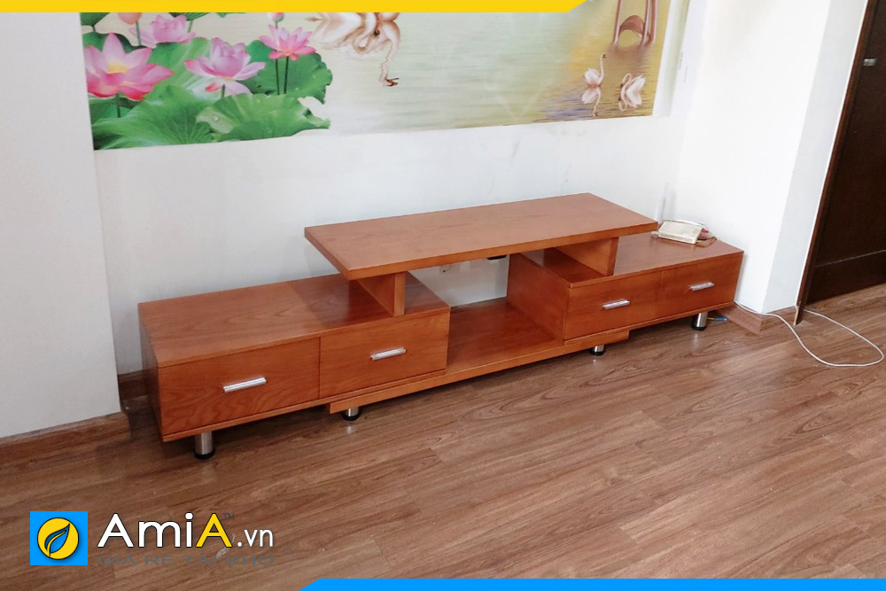 Mẫu kệ tivi gỗ hiện đại đi với sofa góc chữ L - AmiA - Nội thất ...