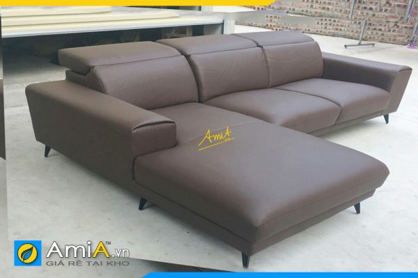 Ghế sofa da phòng khách Bắc Âu AmiA259