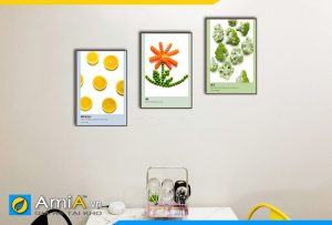 Hình ảnh Tranh canvas treo tường phòng ăn bàn ăn hoa quả thực phẩm AmiA PA26