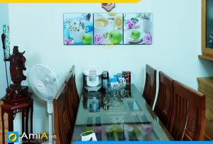 Hình ảnh Tranh chủ đề hoa quả treo tường phòng ăn bàn ăn hiện đại AmiA PA1530