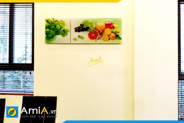Hình ảnh Tranh hoa quả trái cây trang trí phòng ăn bàn ăn AmiA 1253