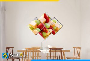 Hình ảnh Tranh hoa quả trái cây treo tường phòng ăn bàn ăn đẹp bắt mắt AmiA 150