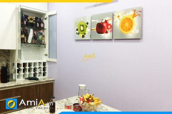 Hình ảnh Tranh hoa quả trái cây tươi ngon trang trí bàn ăn đẹp AmiA 491