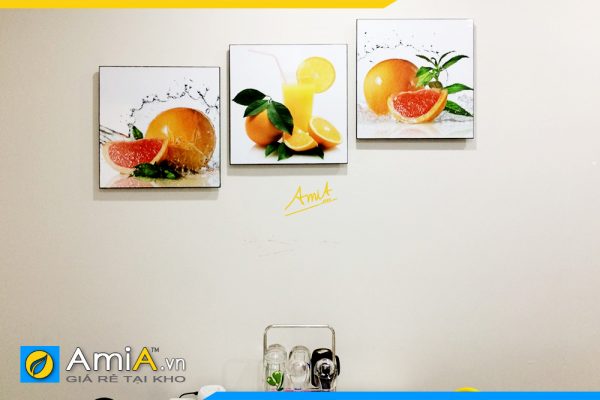 Hình ảnh Tranh trái cây trang trí phòng ăn đẹp hiện đại AmiA 465