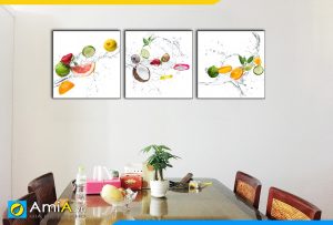 Hình ảnh Tranh trang trí bàn ăn hình ảnh hoa quả trái cây đẹp nghệ thuật AmiA 1474
