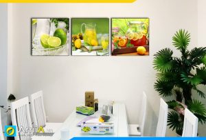Hình ảnh Tranh treo tường bàn ăn phòng ăn chủ đề đồ uống hấp dẫn AmiA 1478