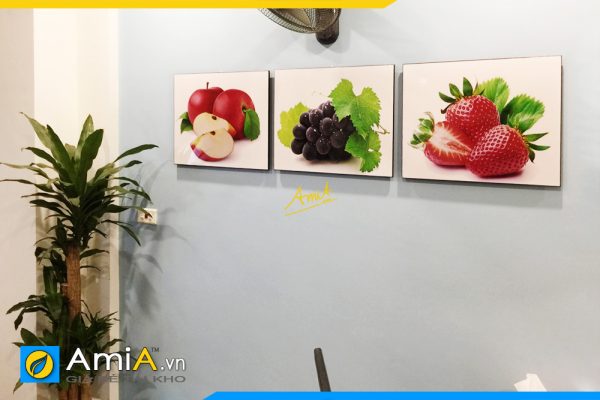 Hình ảnh Tranh treo tường bàn ăn phòng ăn chủ đề trái cây AmiA 635