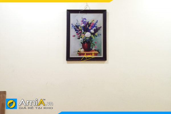 Hình ảnh Tranh treo tường bình hoa trang trí phòng ăn đẹp AmiA 594