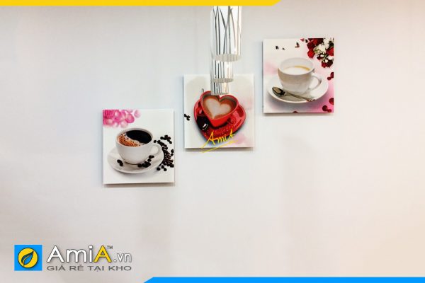 Hình ảnh Tranh treo tường cafe đẹp lãng mạn cho phòng ăn bàn ăn AmiA 496