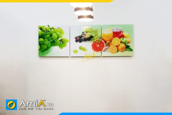 Hình ảnh Tranh treo tường khu vực ăn uống hoa quả trái cây AmiA 1253