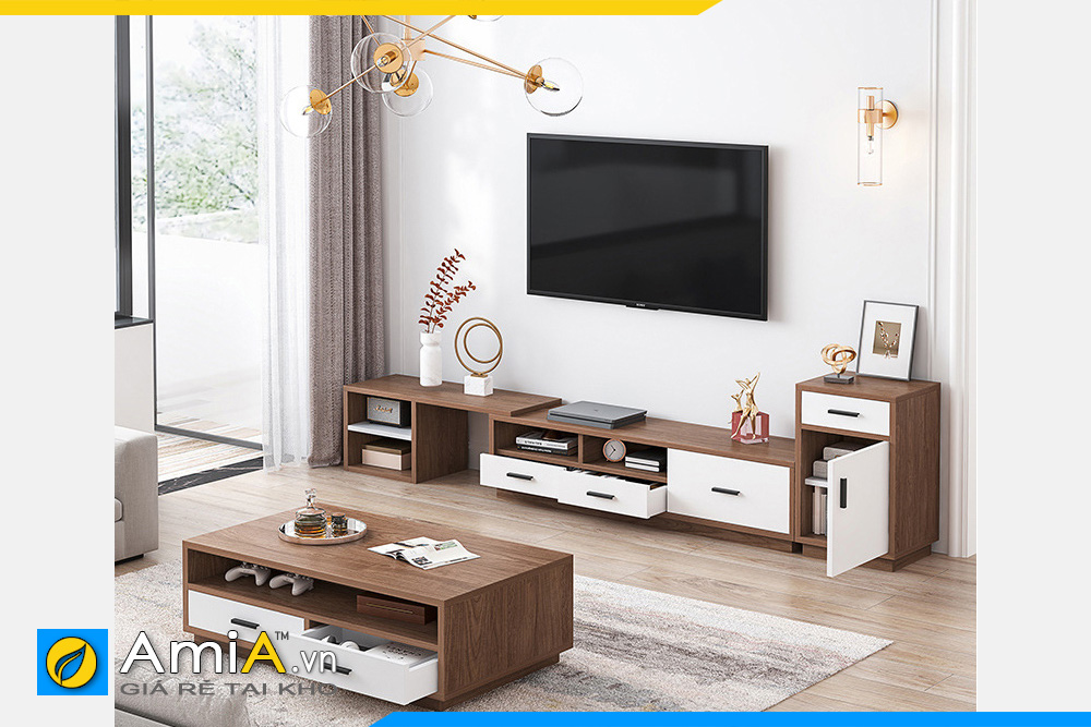 AmiA COMBOBT 110 là sự kết hợp độc đáo giữa kệ trà và tủ TV gỗ MDF, mang đến cho phòng khách của bạn sự hiện đại và sang trọng. Sản phẩm được thiết kế và sản xuất bởi AmiA, thương hiệu nổi tiếng với chất lượng sản phẩm đảm bảo. Với khoang lưu trữ tiện lợi, sản phẩm phù hợp cho những người yêu thích sự tiện dụng và đa năng.