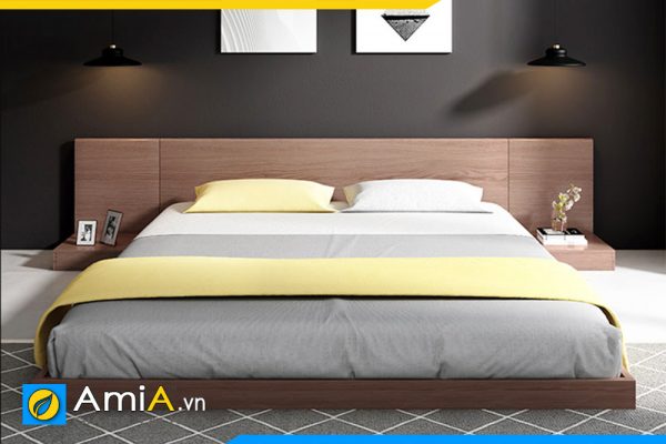 Hình ảnh Bộ giường ngủ táp đầu giường đẹp sang trọng AmiA GN218
