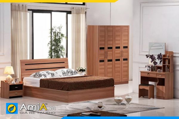 Hình ảnh Bộ nội thất phòng ngủ chất liệu gỗ công nghiệp đẹp sang AmiA GN205