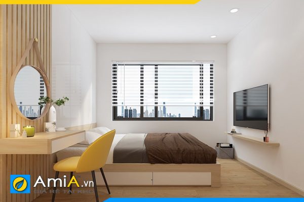 Hình ảnh Bộ nội thất phòng ngủ gỗ công nghiệp MDF hiện đại AmiA GN211