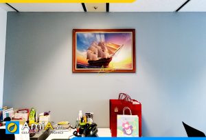Hình ảnh Bức tranh thuyền thuận buồm xuôi gió treo văn phòng làm việc AmiA TB146