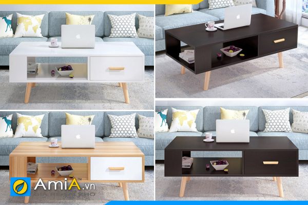 Hình ảnh Các mẫu bàn trà sofa gỗ công nghiệp hiện đại đẹp xinh AmiA BAN 114