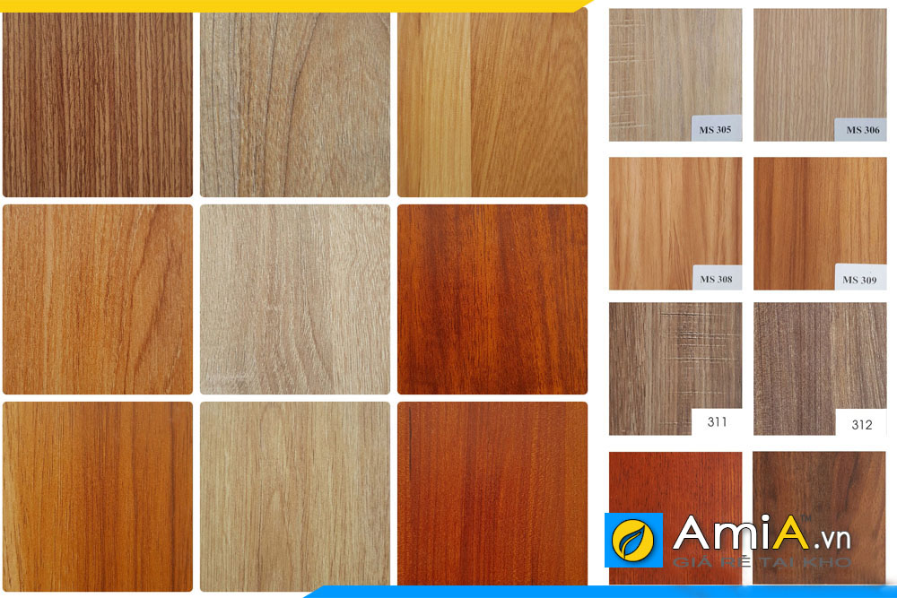 Chất liệu gỗ công nghiệp cực kì đa dạng màu sắc vân gỗ làm tủ giày dép