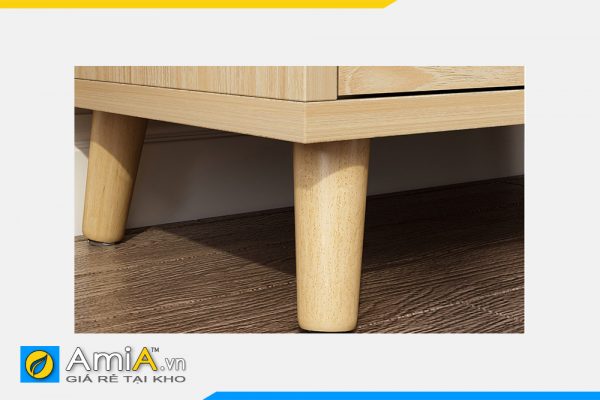 Hình ảnh Chi tiết phần chân đế cao của mẫu bàn trà gỗ công nghiệp AmiA BAN 113