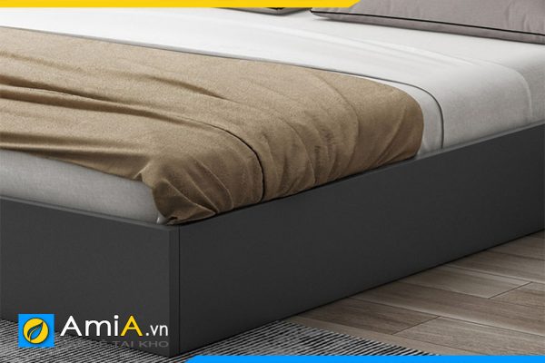 Hình ảnh Chi tiết phần chân giường đẹp hiện đại cho mẫu giường gỗ MDF AmiA GN217