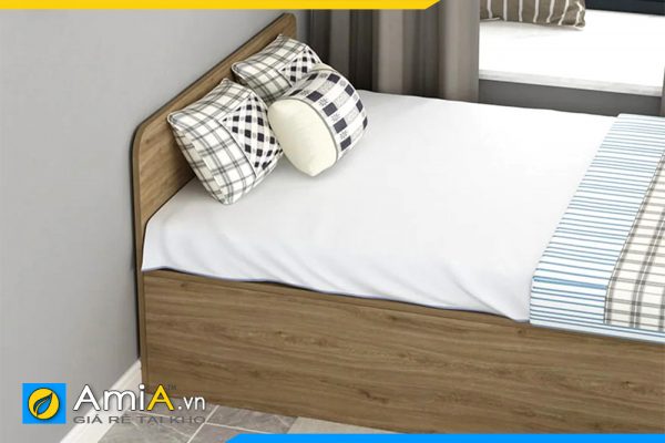 Hình ảnh Chi tiết phần đầu giường ngủ gỗ MDF hiện đại AmiA GN224
