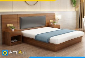 Hình ảnh Combo 2 món giường ngủ tủ táp gỗ công nghiệp AmiA GN221