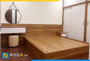 Hình ảnh Combo giường ngủ táp và bàn trang điểm gỗ CN AmiA GN126