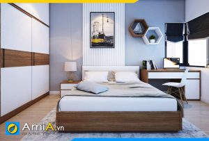 Hình ảnh Combo nội thất phòng ngủ 4 món gỗ công ngiệp MDF AmiA GN207