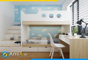 Hình ảnh Combo nội thất phòng ngủ gỗ công nghiệp MDF cho bé AmiA GN213
