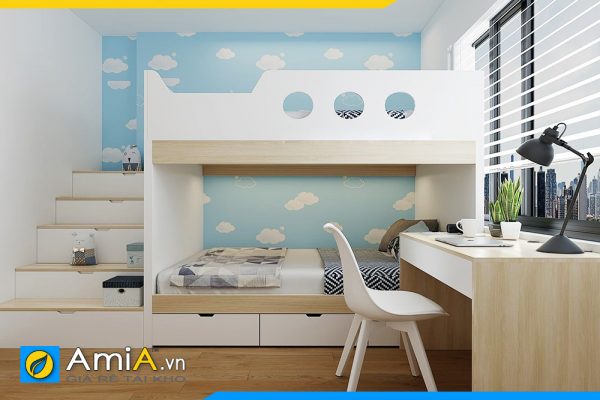 Hình ảnh Combo nội thất phòng ngủ gỗ công nghiệp MDF cho bé AmiA GN213