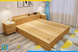 Hình ảnh Giường gỗ công nghiệp MDF kiểu dáng đơn giản AmiA GN144