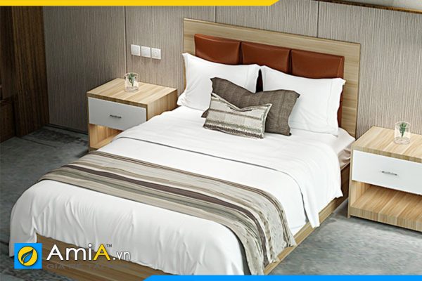 Hình ảnh Giường ngủ đẹp hiện đại chất liệu gỗ công nghiệp MDF AmiA GN225