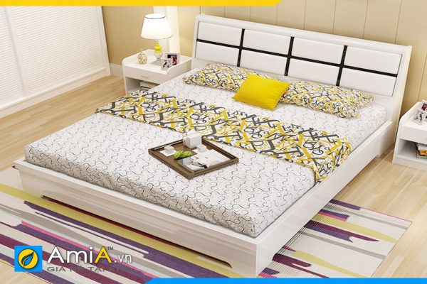 Hình ảnh Giường ngủ đẹp hiện đại giá rẻ tại Hà Nội AmiA GN191