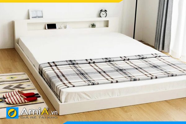 Hình ảnh Giường ngủ gỗ công nghiệp dạng bệt kiểu Nhật AmiA GN159