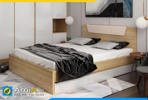 Hình ảnh Giường ngủ gỗ công nghiệp đẹp hiện đại kiểu mới AmiA GN164