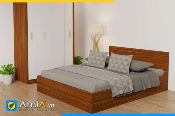 Hình ảnh Giường ngủ gỗ công nghiệp đẹp kiểu dáng đơn giản AmiA GN152